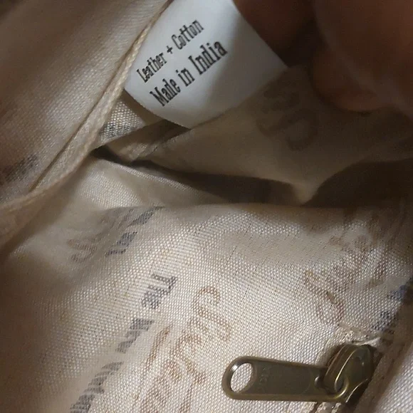 Sixtease Leather and Cotton Knapsack Backpack Recycled Material - Picture 12 of 12